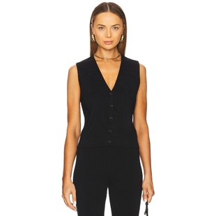 EAVES 新品 ERIKA 背心 REVOLVE小众 黑色羊毛衫 冬季