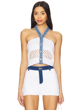 My Beachy Side MUSE 短款上装 白色REVOLVE小众新款