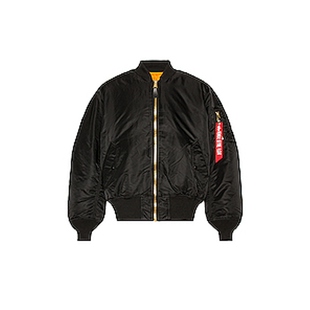 [春季新品]ALPHA INDUSTRIES MA-1美式风黑色飞行员夹克REVOLVE