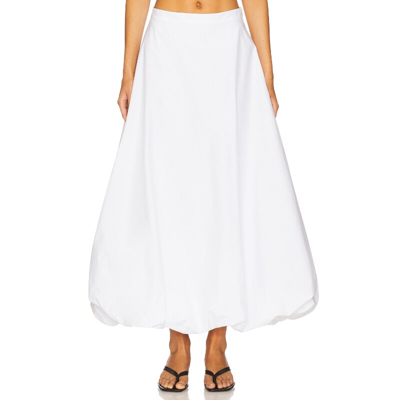 [冬季新品] By Malene Birger 长款半身裙白色REVOLVE小众新款