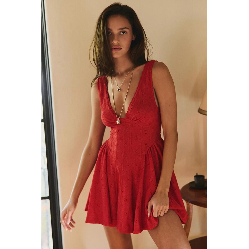 Free People FREE PEOPLE CAN'T HELP IT 迷你裙 revolve小众新款