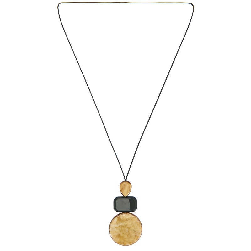 8 Other Reasons MARBLE SUN 垂褶项链 黑色REVOLVE小众新款