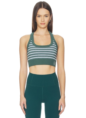 [海外直邮]Free People GO TO COLORBLOCK 运动胸罩 绿色REVOLVE