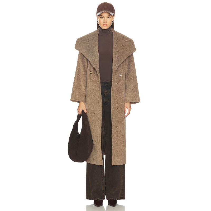 4th & Reckless CODY 大衣 棕色 老钱风REVOLVE小众新款