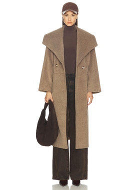 4th & Reckless CODY大衣棕色复古老钱风长款外套REVOLVE小众新款