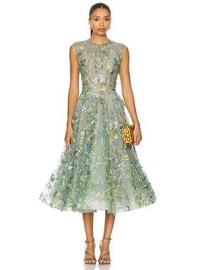 Bronx and Banco SABA 花卉迷迪裙 天蓝REVOLVE小众新款