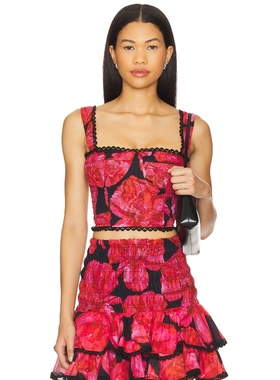 Charo Ruiz Ibiza LIV 上装 红色REVOLVE小众新款