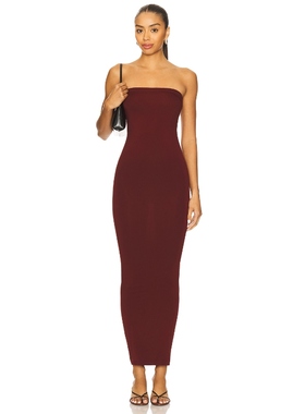 [冬季新品]Wolford 沃尔福特 FATAL 裙子 酒红色 REVOLVE小众