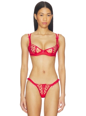 For Love & Lemons 爱柠檬 CROSS 钢圈 红色REVOLVE小众新款