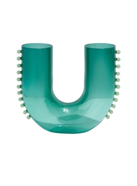 Fazeek PEARL U VASE IN TEAL ＆ JADE 花瓶 蓝色REVOLVE小众新款