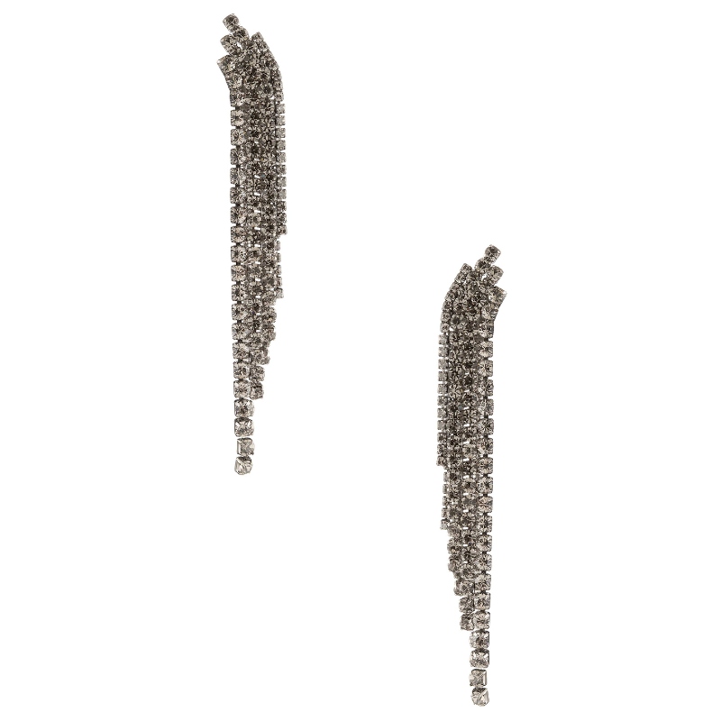 Demarson RUE 耳饰 金属银色REVOLVE小众新款