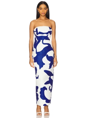 MILLY DRESS 长裙 White,RoyalREVOLVE小众新款