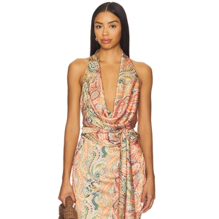 y2k辣妹风REVOLVE小众新款 Nookie 碎花 上装 SOLANA