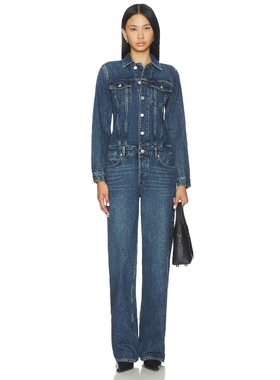 AGOLDE ESTHER 连身裤 蓝色 美式休闲风REVOLVE小众新款