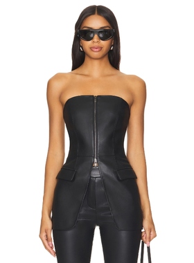 LAMARQUE AVANI 上装 黑色 y2k辣妹风REVOLVE小众新款