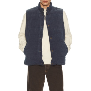 Marine Layer CORD 夹棉背心 蓝色REVOLVE小众新款