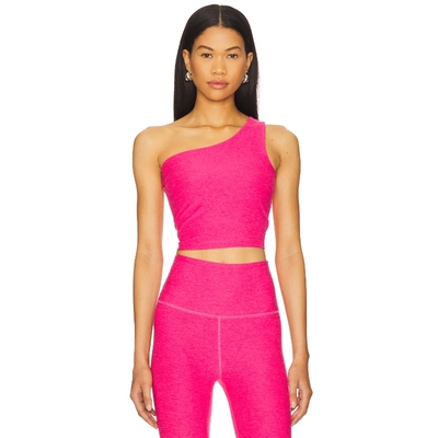 Beyond Yoga SPACEDYE THE BOLD 露脐背心 粉色revolve小众新款