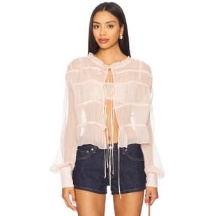 VIOLETTA Foutch 上装 粉色 Fait y2k辣妹风REVOLVE小众新款 Par