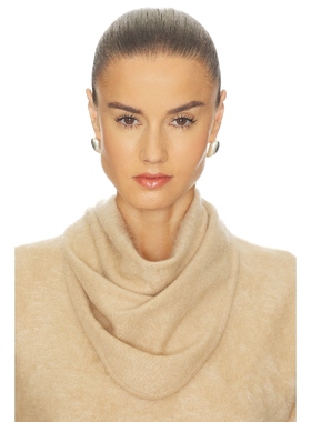 Soft Goat 磨毛三角围巾 棕黄色REVOLVE小众新款