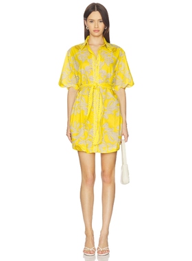 Poupette St Barth WES 裙子 黄色REVOLVE小众新款