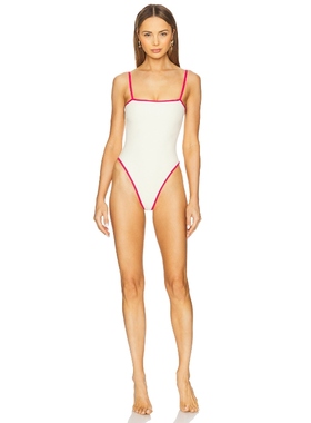 Montce Swim JACELYN 一件式泳装 Cream,PinkREVOLVE小众新款