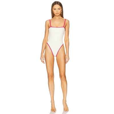 Montce Swim JACELYN 一件式泳装 Cream,PinkREVOLVE小众新款