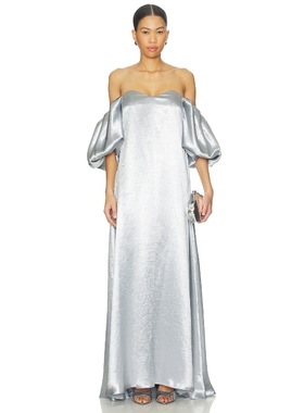 CAROLINE CONSTAS PALMER 裙子 Baby BlueREVOLVE小众新款