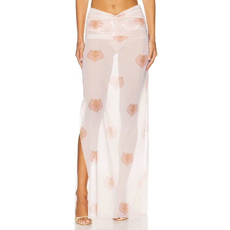 [春季新品] Shani Shemer 长款半身裙白色REVOLVE小众新款