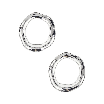 Ettika OPEN CIRCLE 耳饰 金属银色REVOLVE小众新款