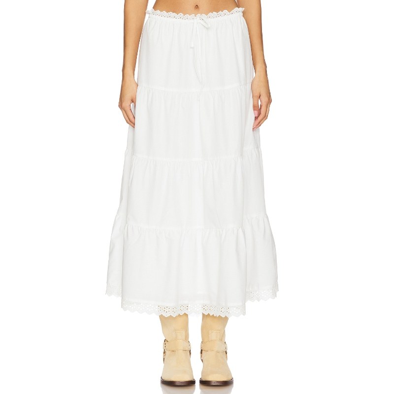 MORE TO COME ANGELA 半身裙 白色REVOLVE小众新款