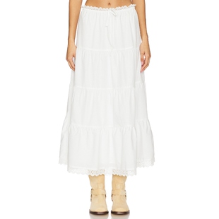 MORE TO COME ANGELA 半身裙 白色REVOLVE小众新款