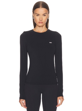 SET Active AIRLUXE BREATHE 上装 黑色 运动复古风REVOLVE小众新