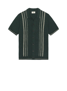 Marine Layer Varsity Sweater Button Down 绿色 REVOLVE小众新