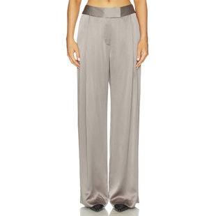 Metallic 阔脚长裤 Silver grey 休闲风REVOLVE小众 The 美式 Sei