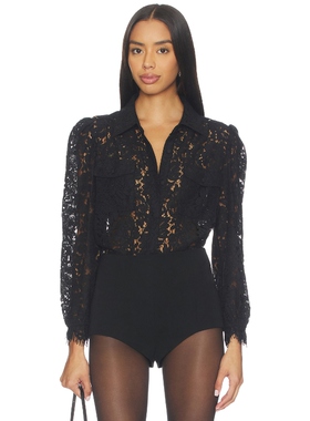 Generation Love LINA 上装 黑色 y2k辣妹风REVOLVE小众新款