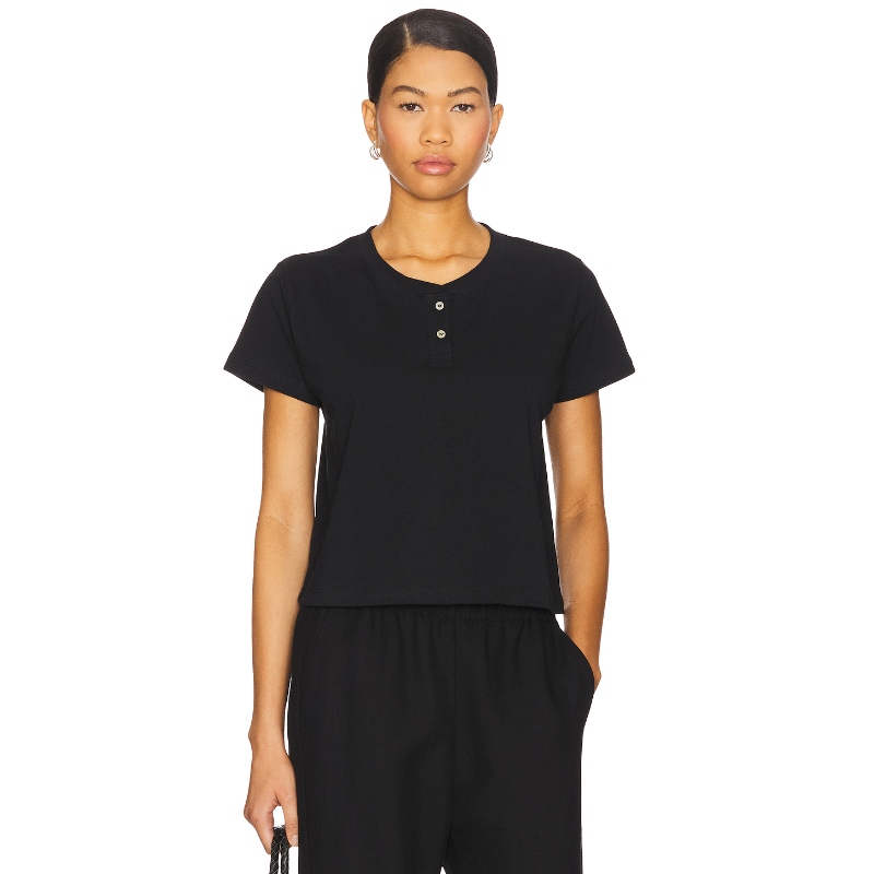 [冬季内搭]LESET MARGO 经典T恤 黑色REVOLVE小众新款