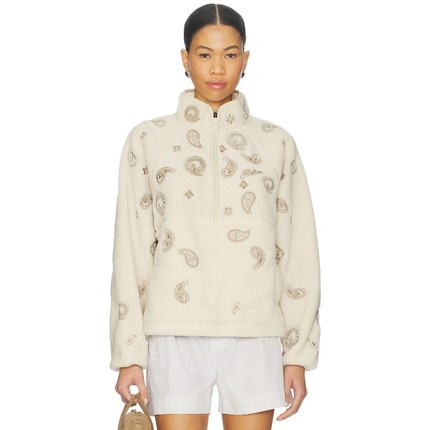 Malbon Golf Blair Fleece Pullover 米色 运动复古风REVOLVE小众