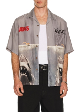 WACKO MARIA JAWS HAWAIIAN 衬衫REVOLVE小众新款