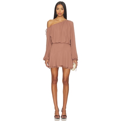 [春季新品]MORE TO COME VIOLETTA 裙子 棕色REVOLVE小众