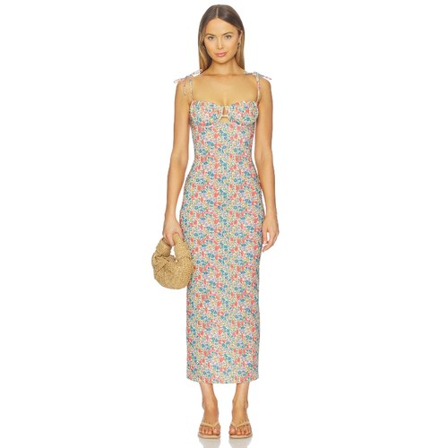 Montce PETAL 长款吊带连衣裙 Florencia FloralREVOLVE小众新款