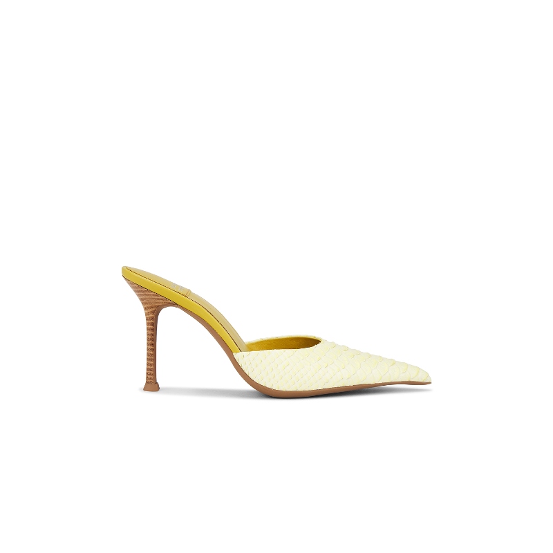 [夏季新品]Jeffrey Campbell ROBYN 浅口高跟鞋 黄色REVOLVE小众