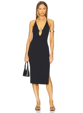 Vix Swimwear ISABELA 中长款连衣裙黑色y2k辣妹风REVOLVE