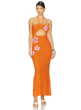 Capittana PIPA 裙子 橙色REVOLVE小众新款