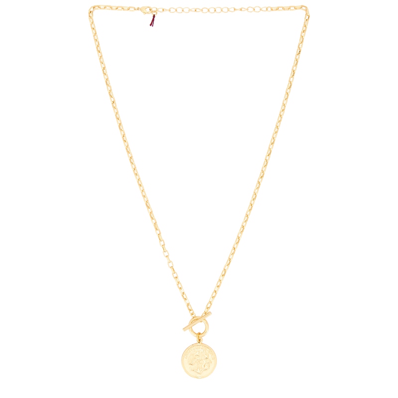 Lovers and Friends SHANI 项链 金属金色REVOLVE小众新款