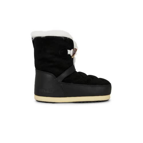 MOON BOOT EVX 雪地靴黑色 女款秋冬棉靴REVOLVE小众新款