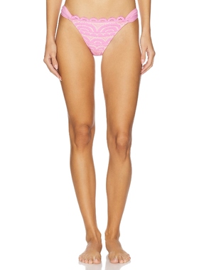 PQ Lace Fanned Bikini Bottom 粉色 y2k辣妹风REVOLVE小众新款