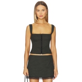 春季 AMBROSE 新品 Bella Venice 上装 绿色y2k辣妹风REVOLVE小众