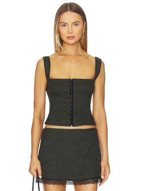 [春季新品]Bella Venice AMBROSE 上装 绿色y2k辣妹风REVOLVE小众