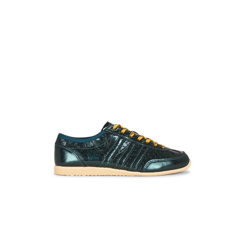 adidas Originals墨绿漆皮运动鞋系带运动板鞋秋冬新品REVOLVE