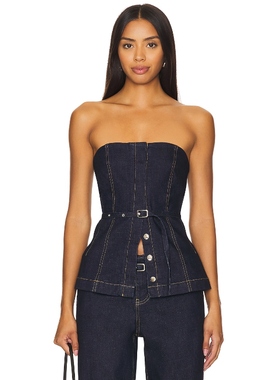 SOVERE Dusk Denim Bodice 蓝色 y2k辣妹风REVOLVE小众新款